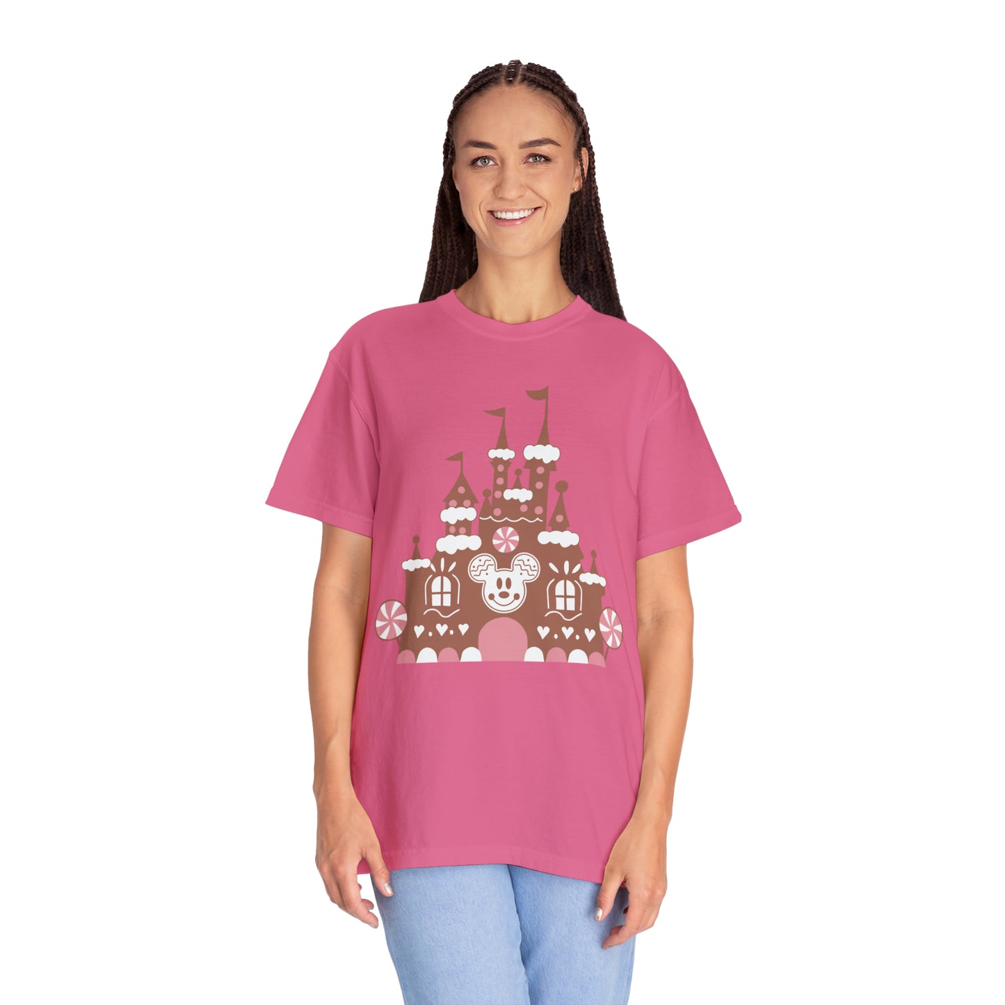 Gingerbread Castle Comfort Colors Tee