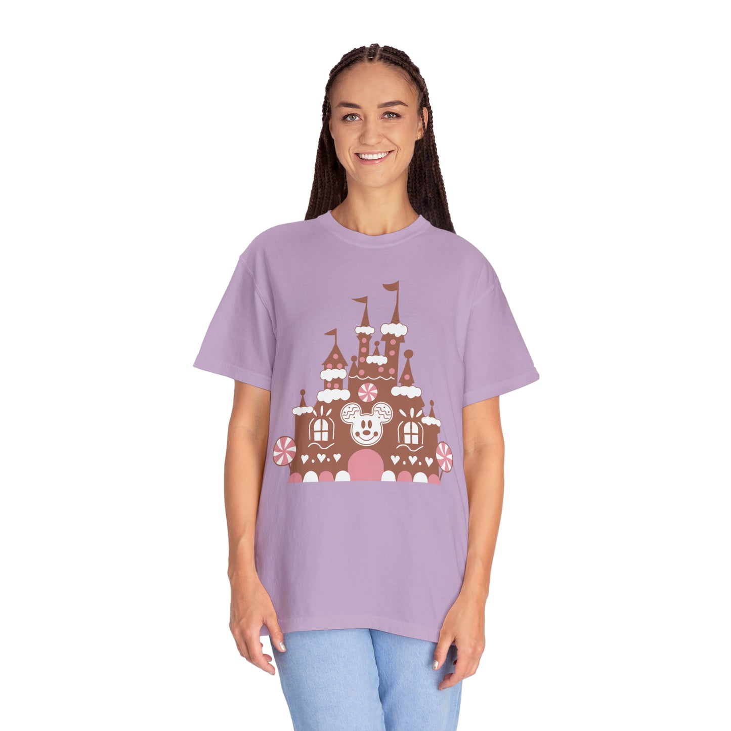 Gingerbread Castle Comfort Colors Tee