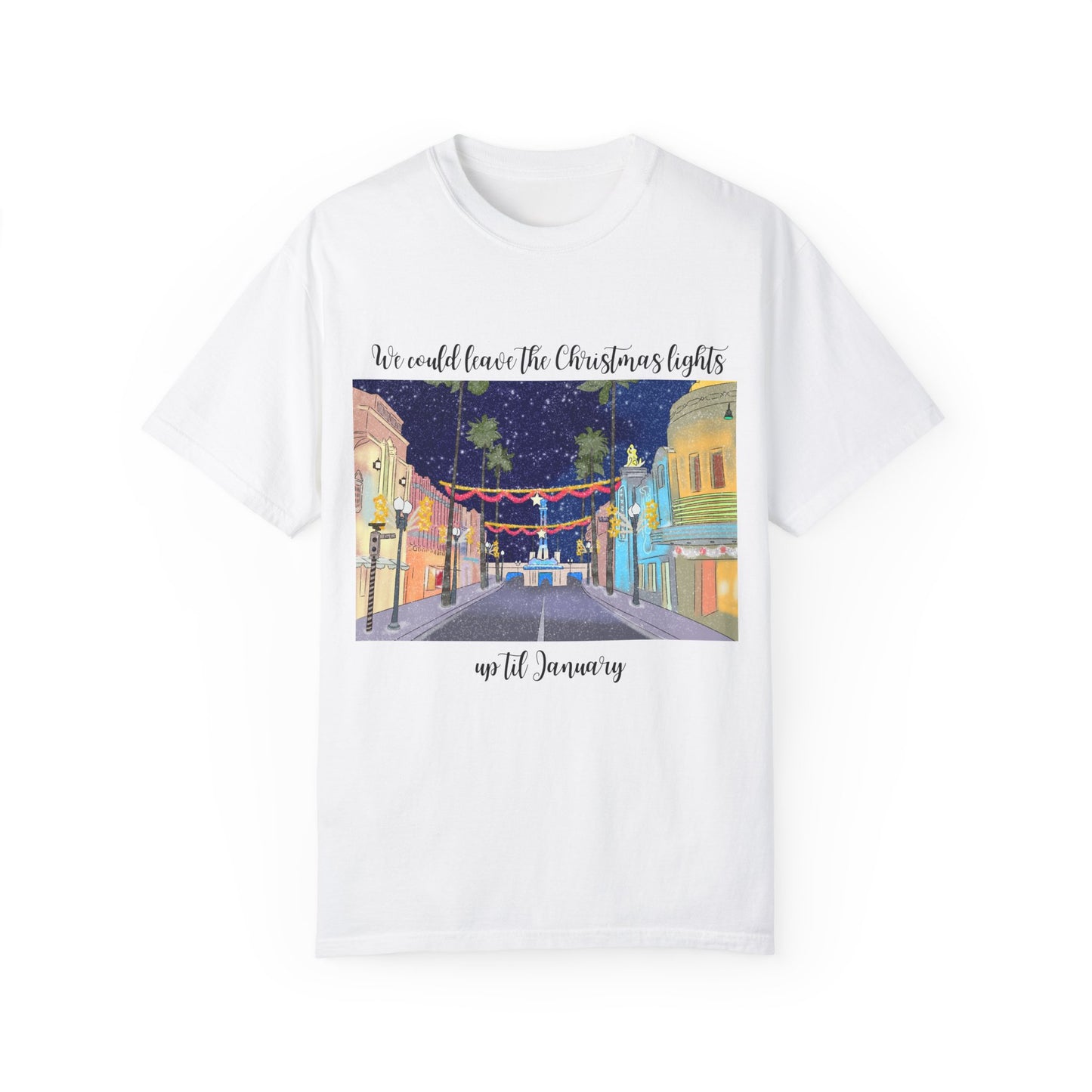 Studios Christmas Lights {Comfort Colors} Tee