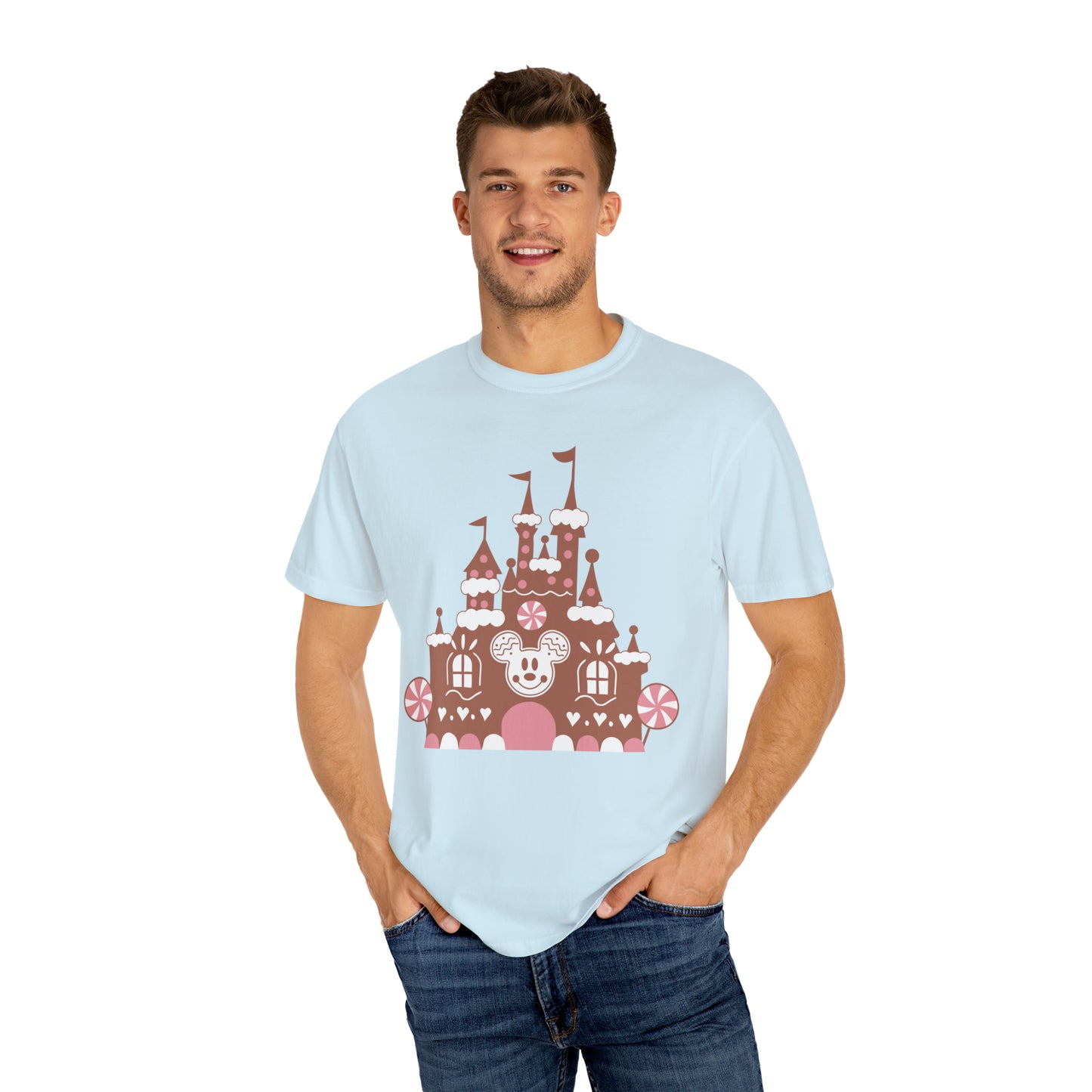 Gingerbread Castle Comfort Colors Tee