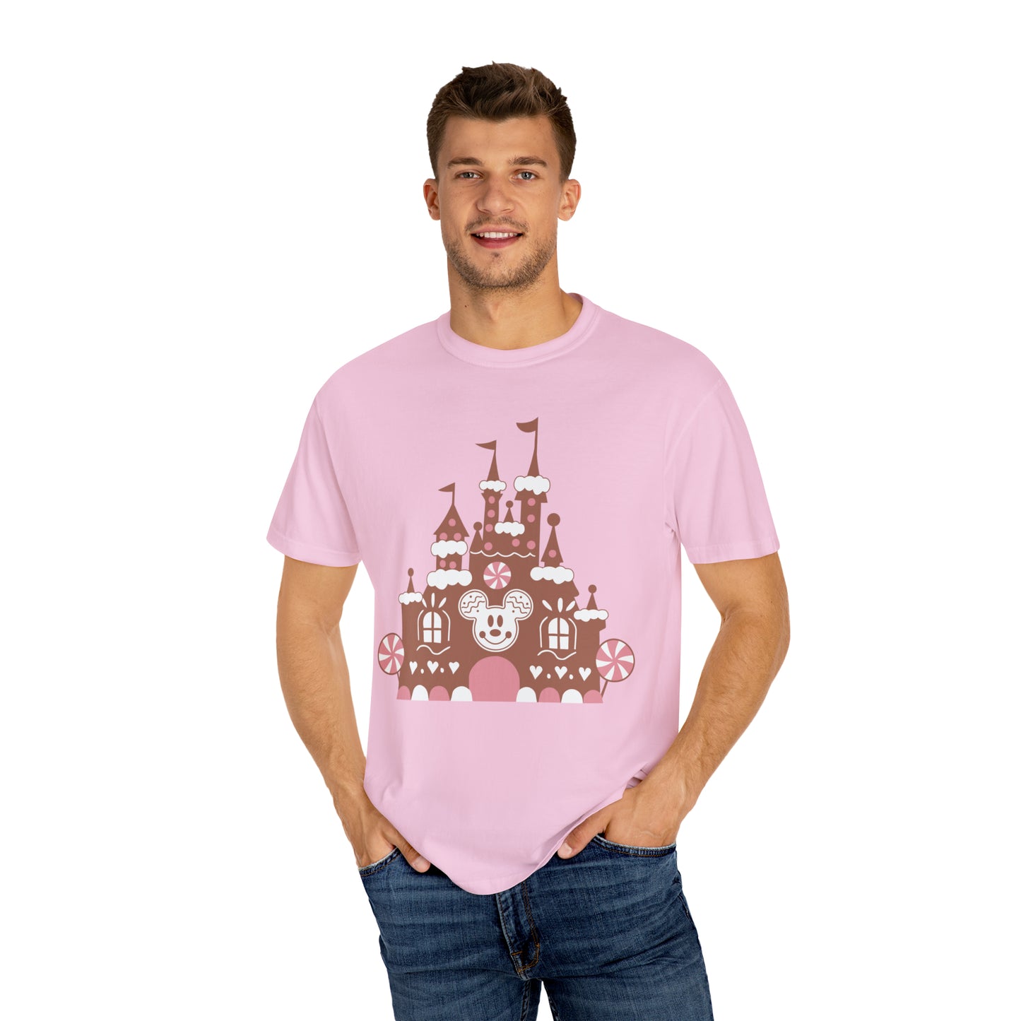 Gingerbread Castle Comfort Colors Tee