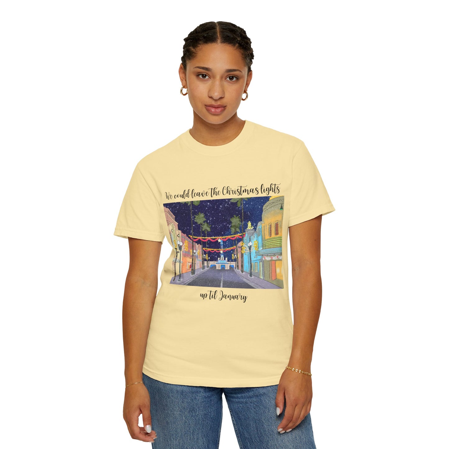 Studios Christmas Lights {Comfort Colors} Tee