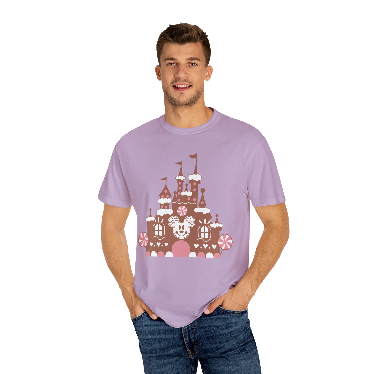 Gingerbread Castle Comfort Colors Tee
