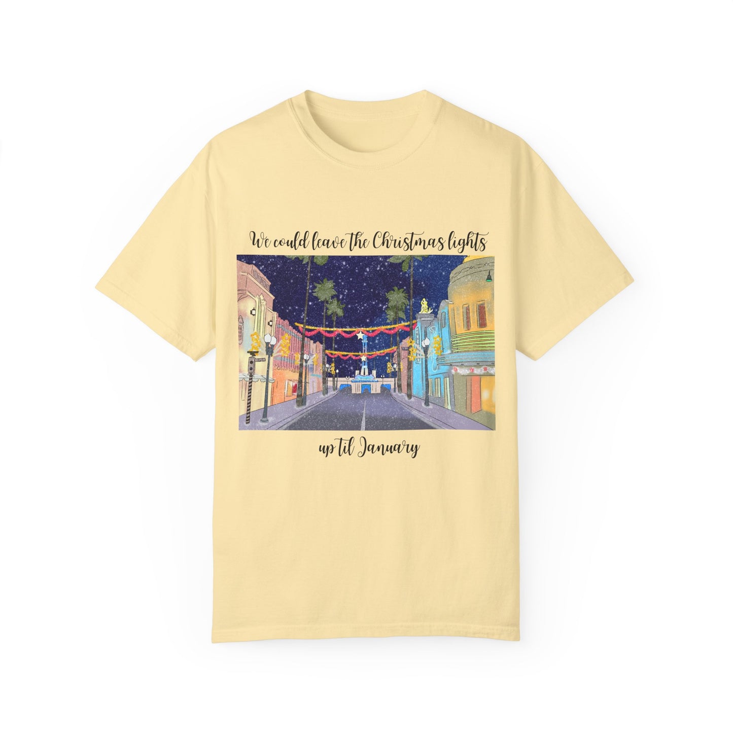 Studios Christmas Lights {Comfort Colors} Tee