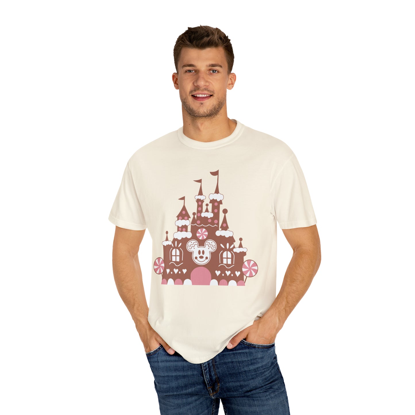 Gingerbread Castle Comfort Colors Tee