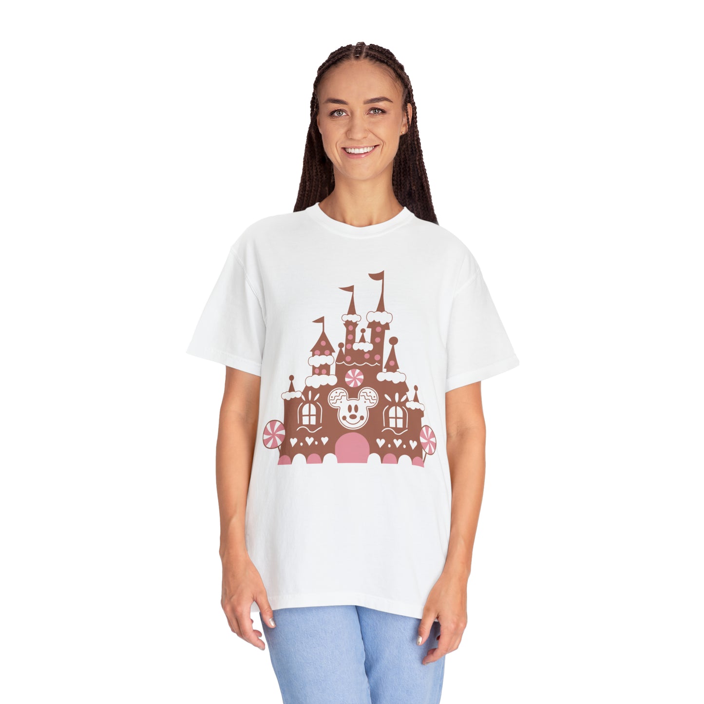 Gingerbread Castle Comfort Colors Tee