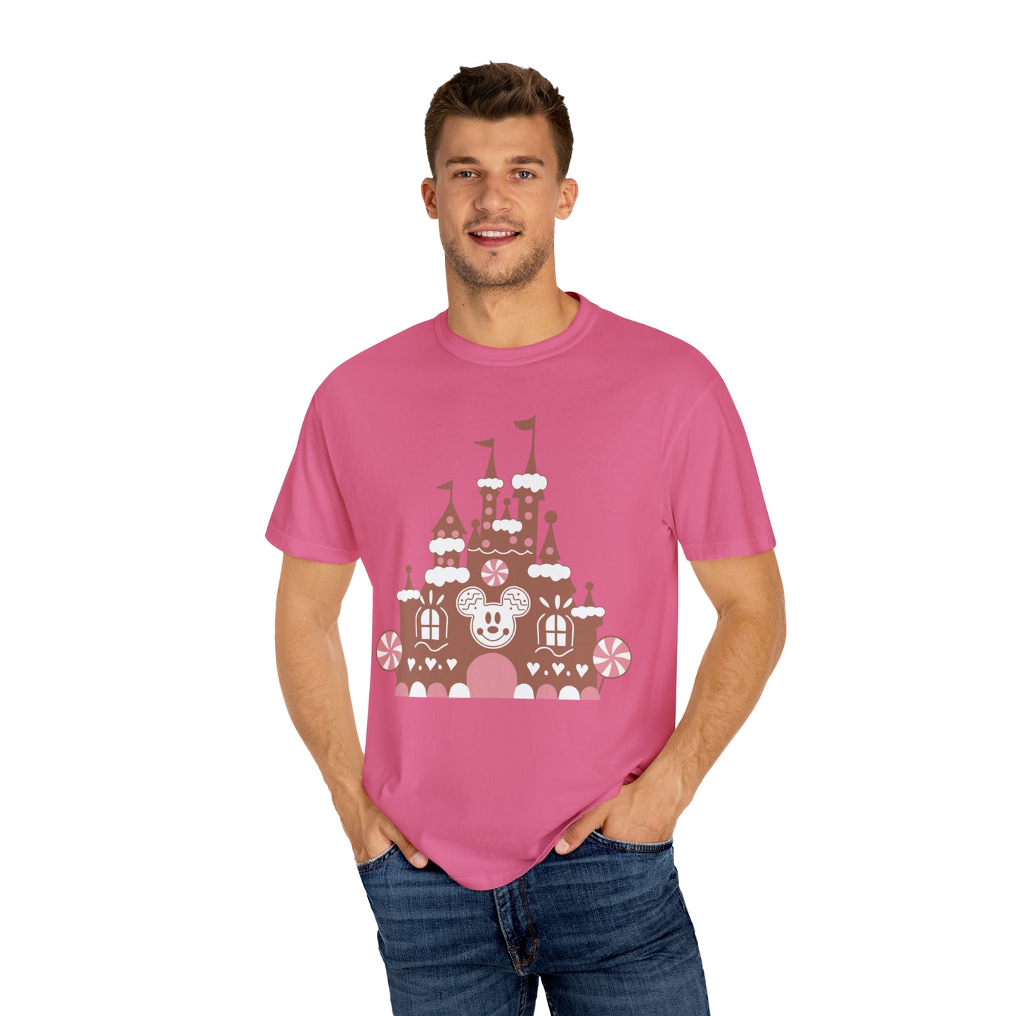 Gingerbread Castle Comfort Colors Tee
