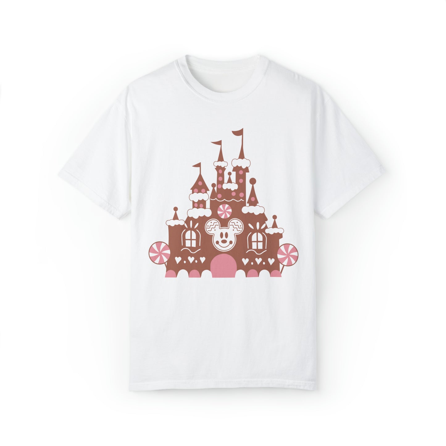 Gingerbread Castle Comfort Colors Tee