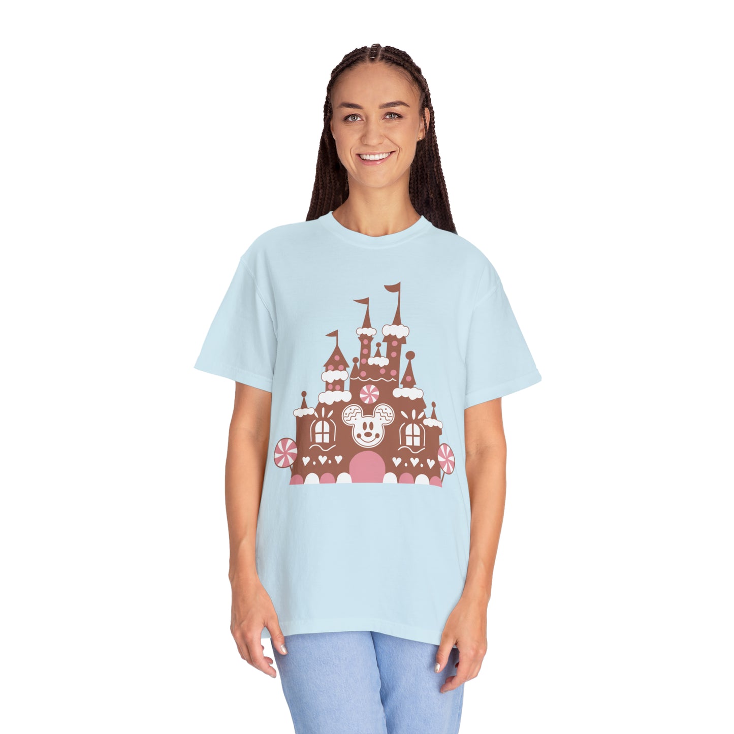 Gingerbread Castle Comfort Colors Tee