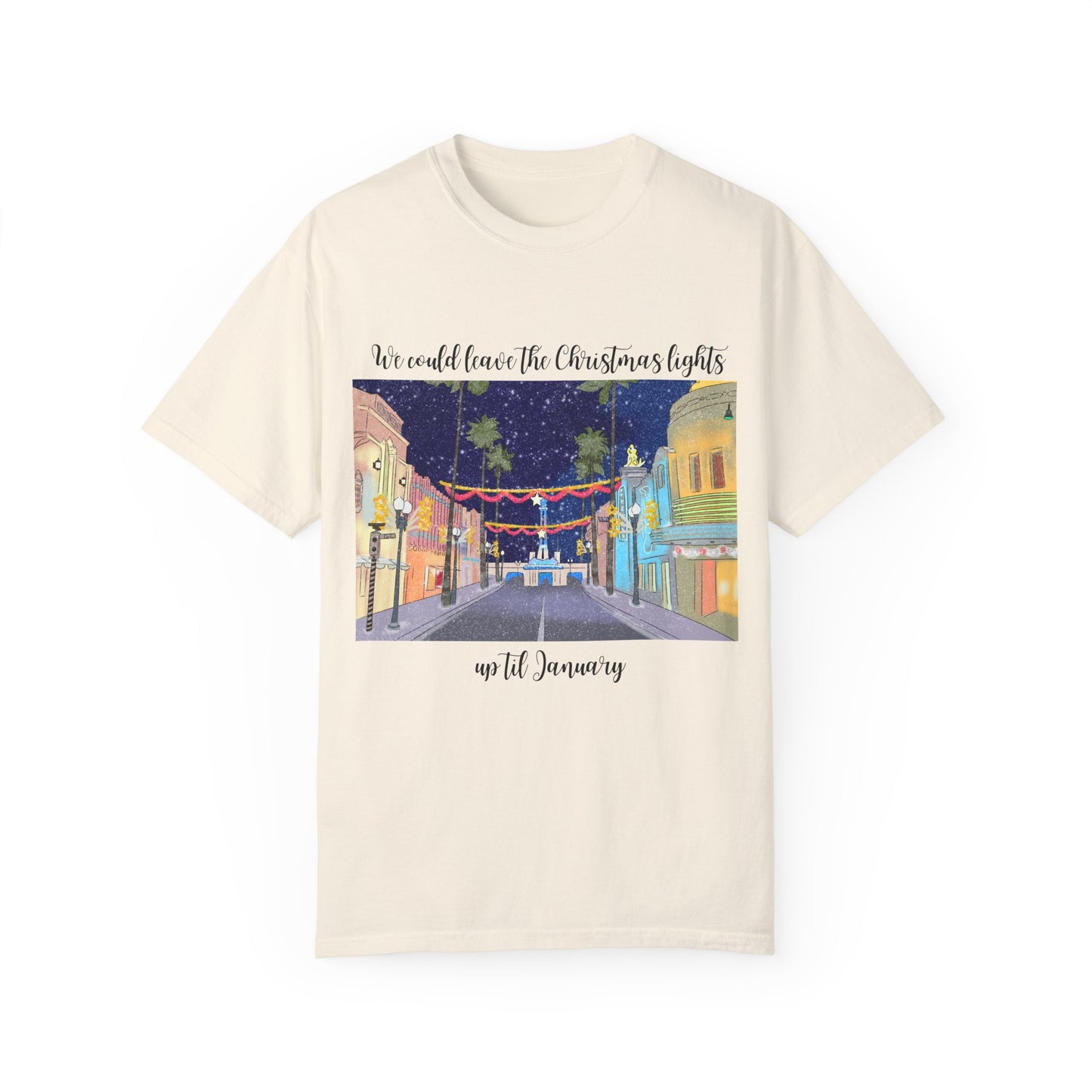 Studios Christmas Lights {Comfort Colors} Tee
