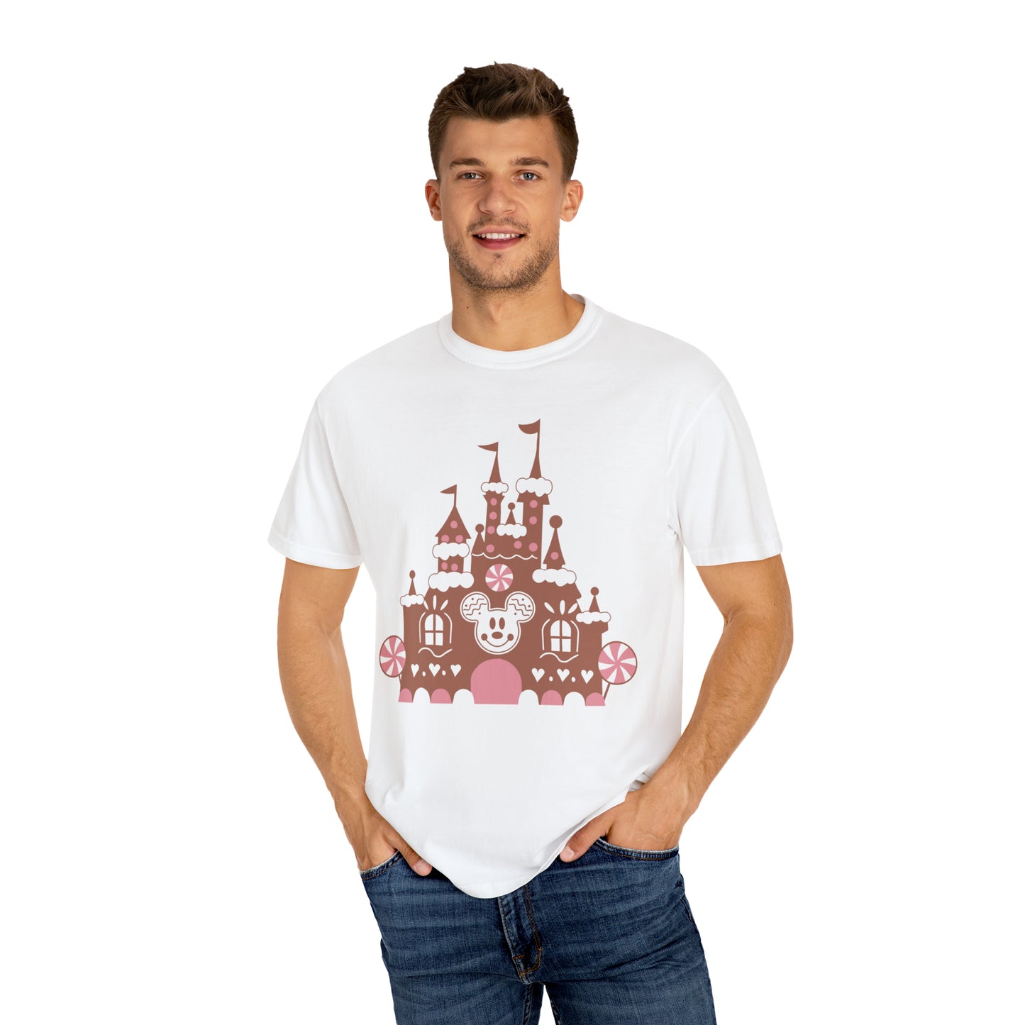 Gingerbread Castle Comfort Colors Tee