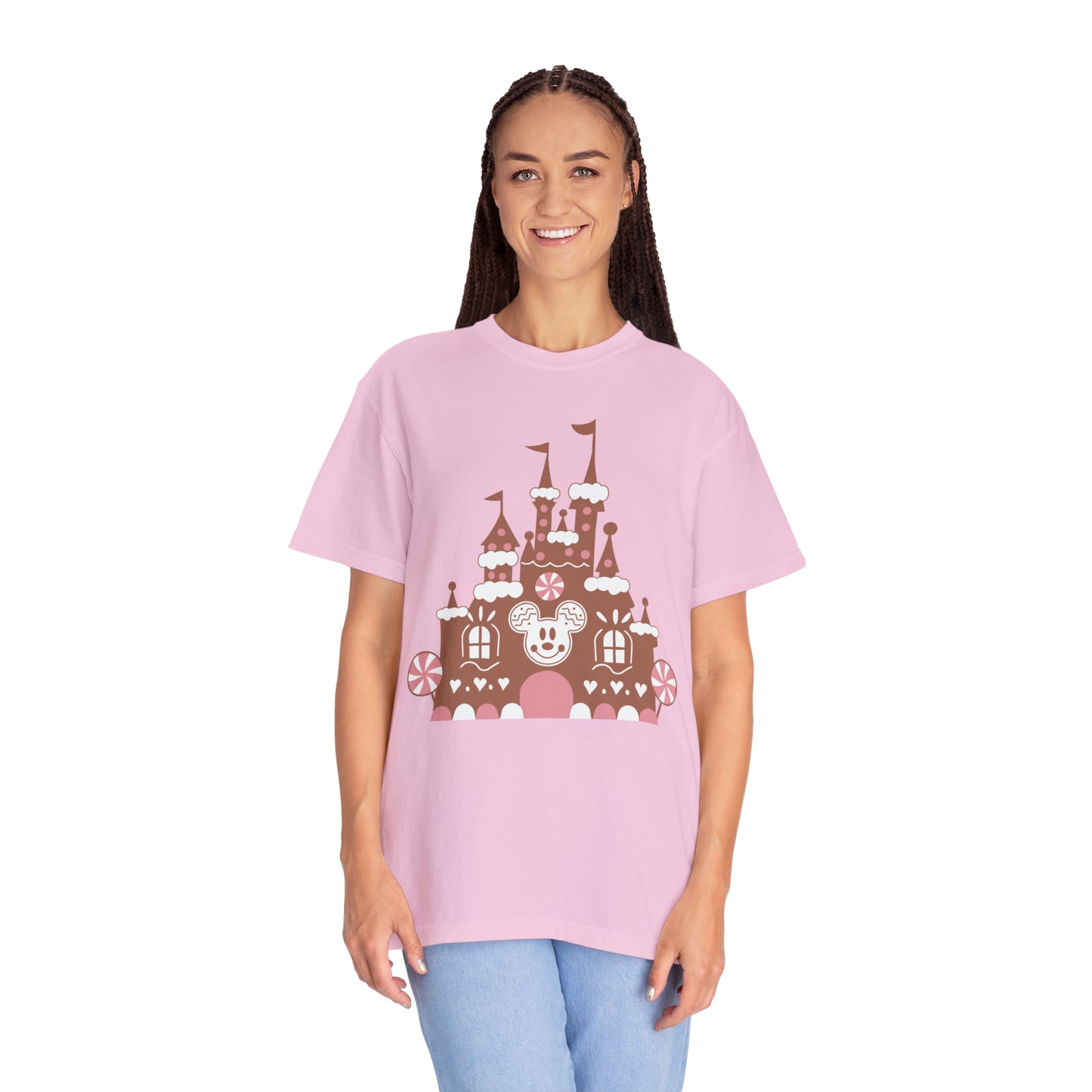 Gingerbread Castle Comfort Colors Tee