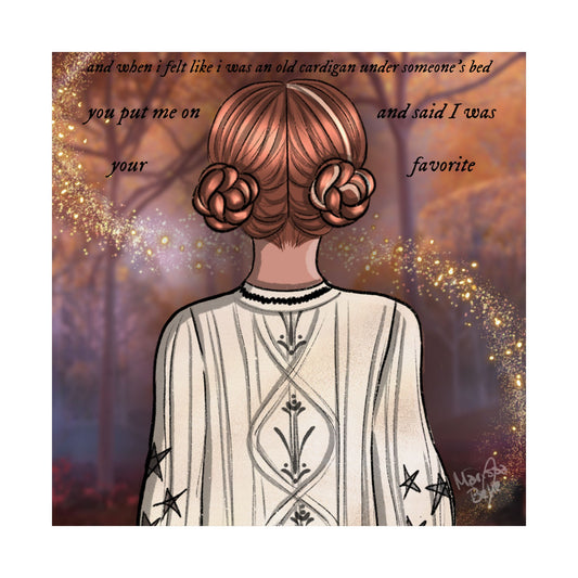Cardigan Satin Poster