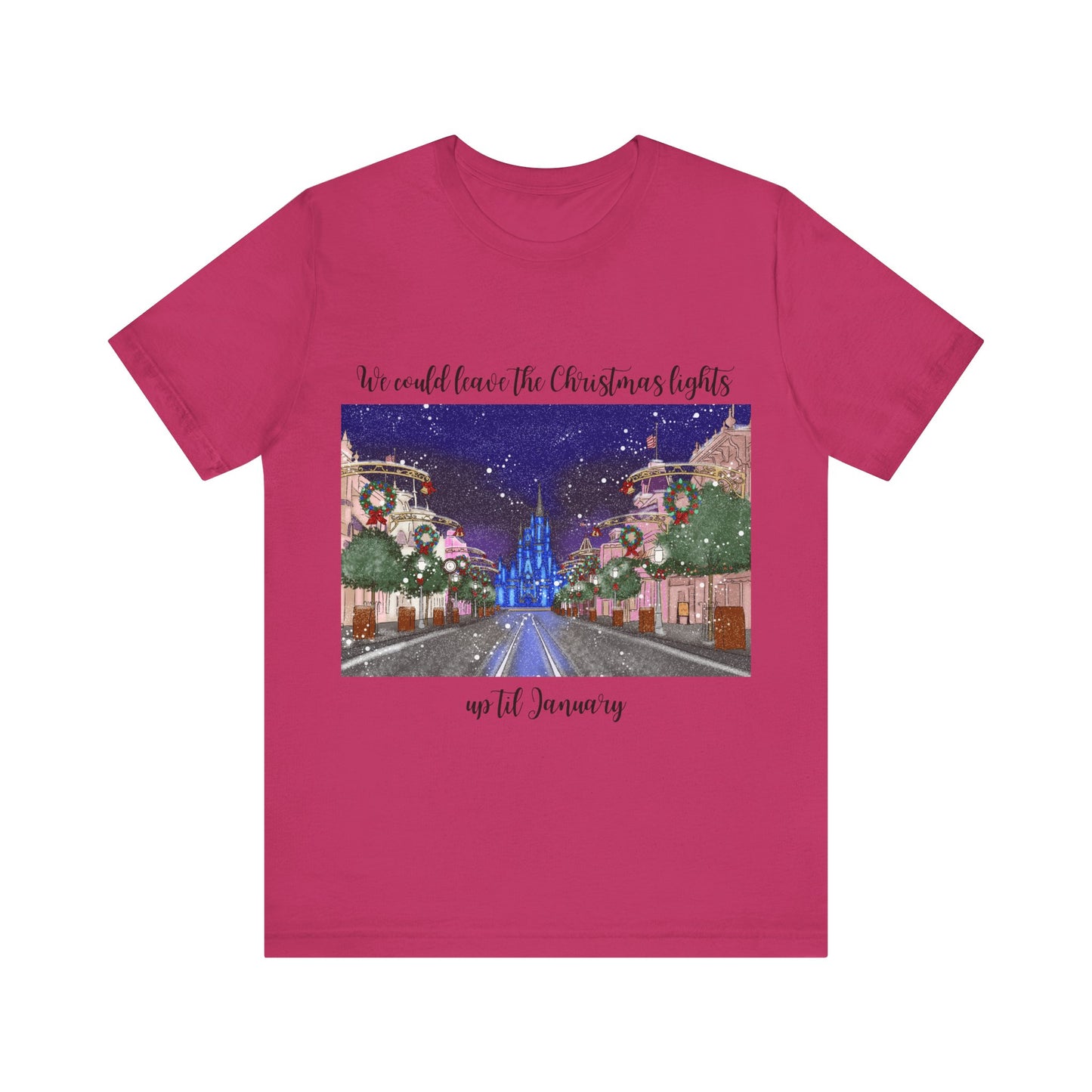 Christmas Lights til January {Bella Canvas} Tee