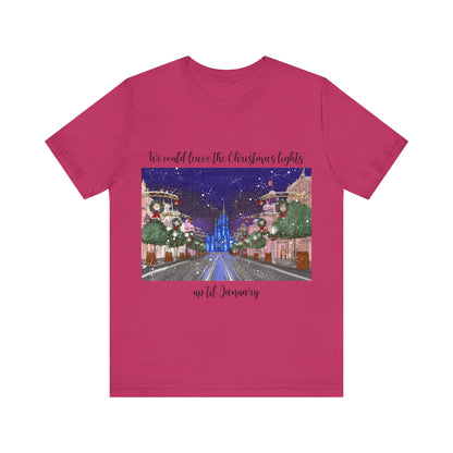 Christmas Lights til January {Bella Canvas} Tee