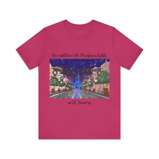 Christmas Lights til January {Bella Canvas} Tee