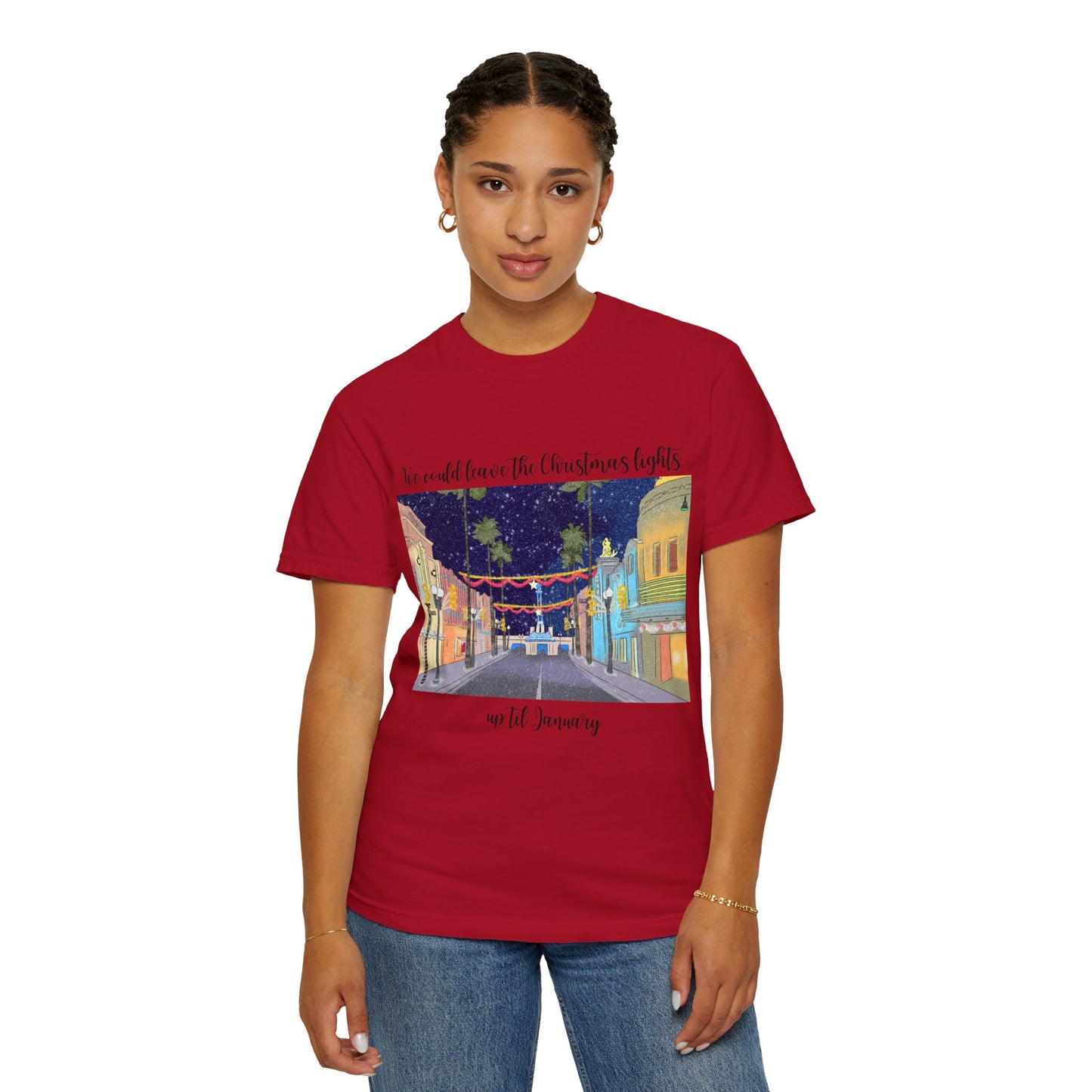 Studios Christmas Lights {Comfort Colors} Tee