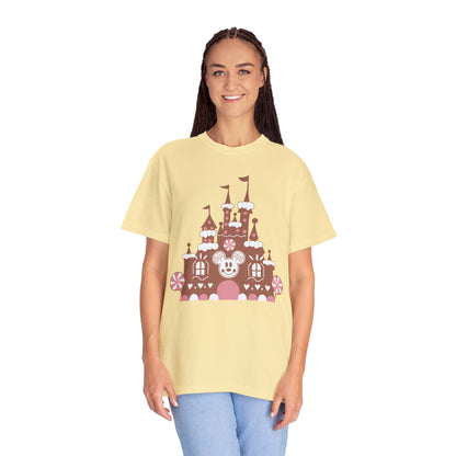 Gingerbread Castle Comfort Colors Tee