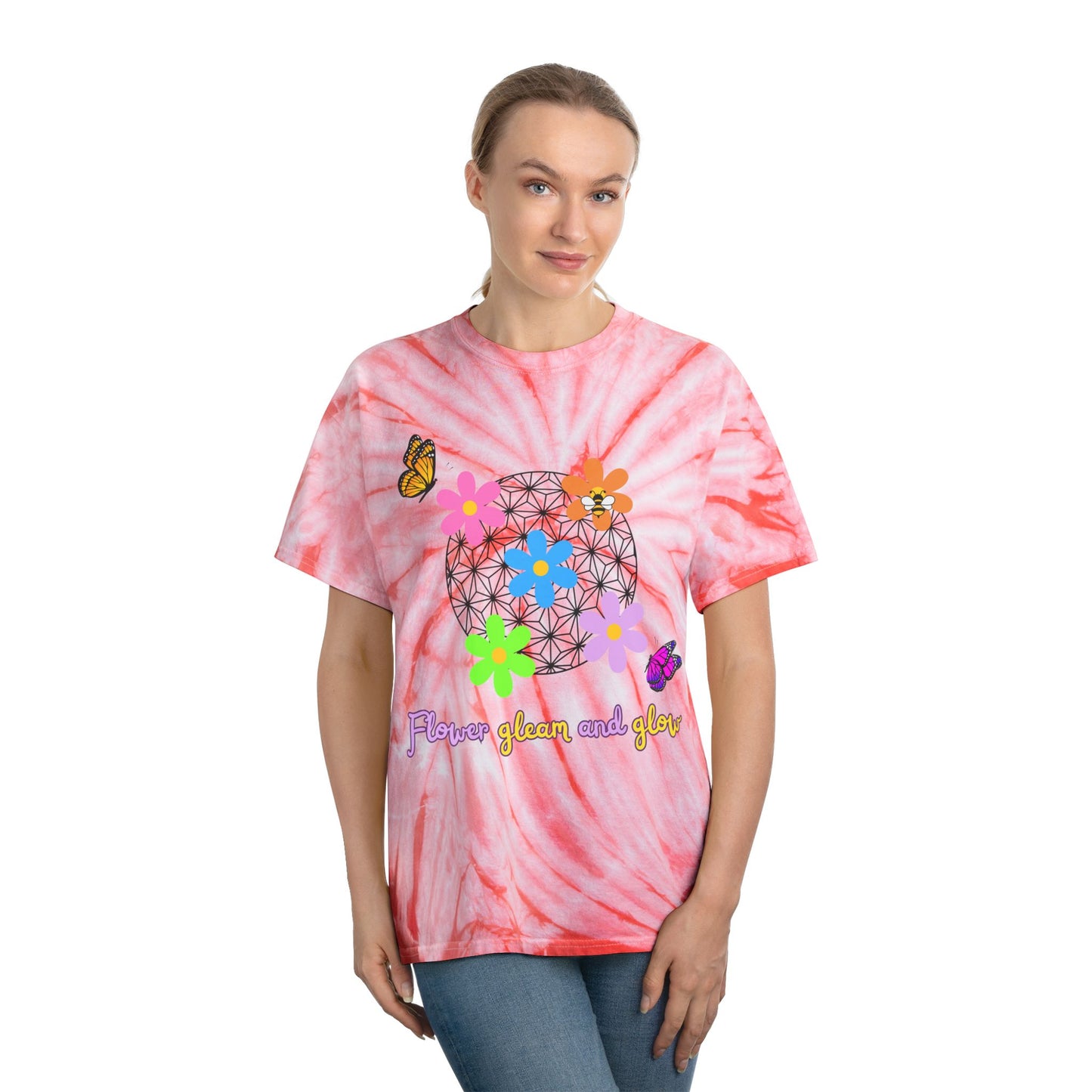 Flower and Garden Tie Dye Tee