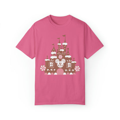Gingerbread Castle Comfort Colors Tee