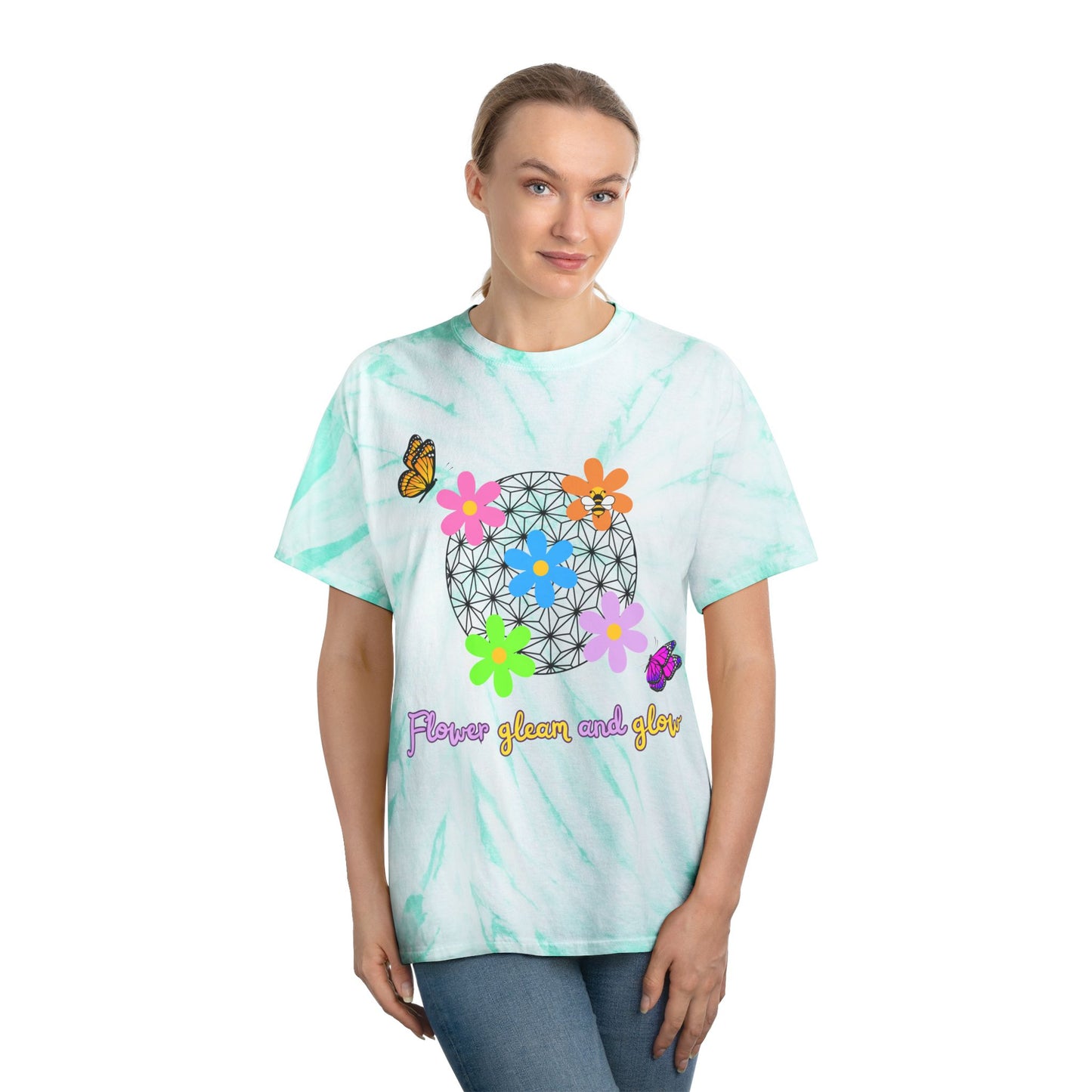 Flower and Garden Tie Dye Tee