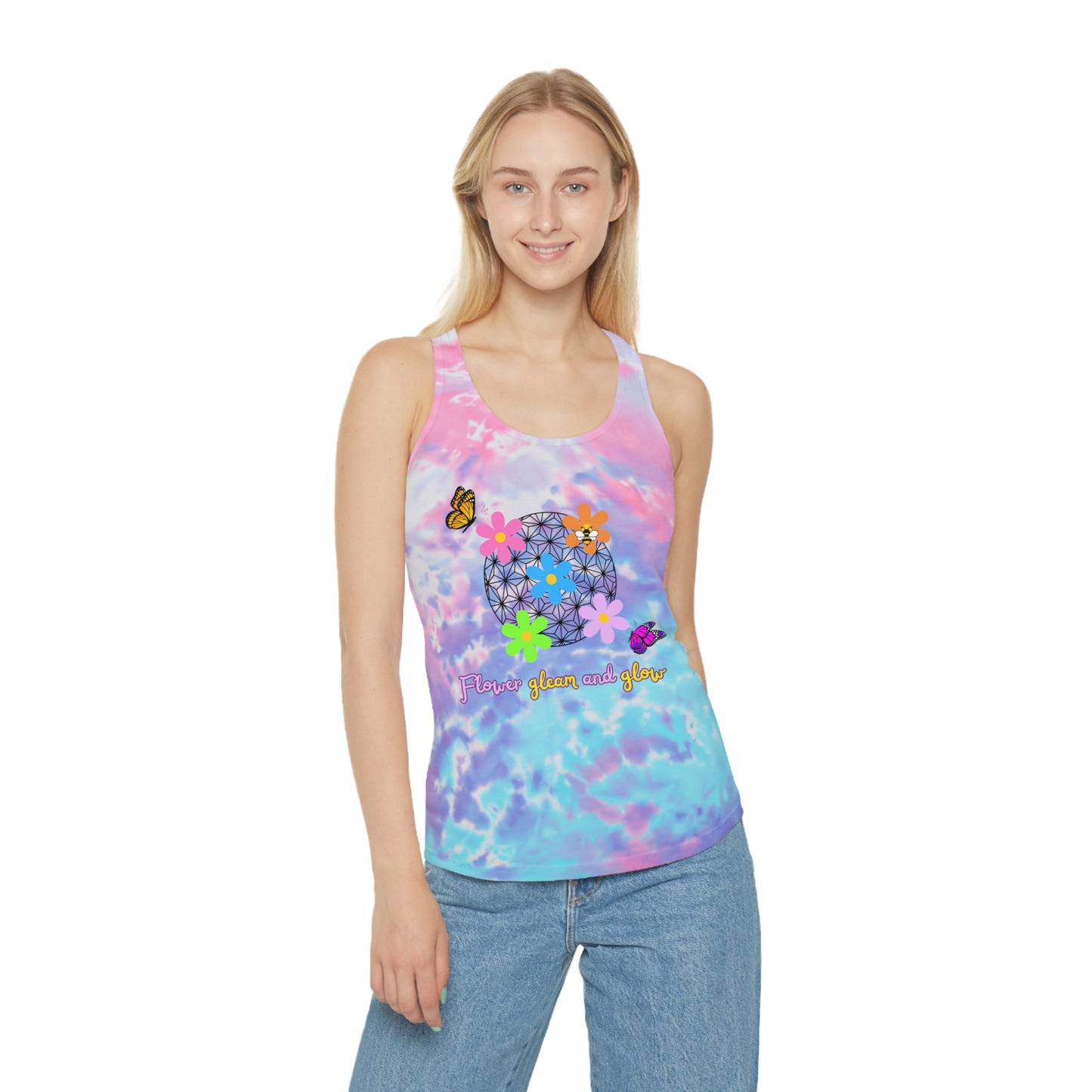 Flower Tie Dye Tank