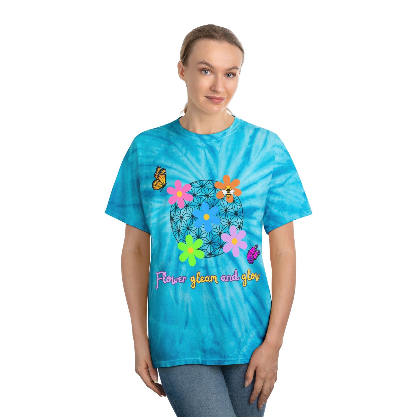 Flower and Garden Tie Dye Tee