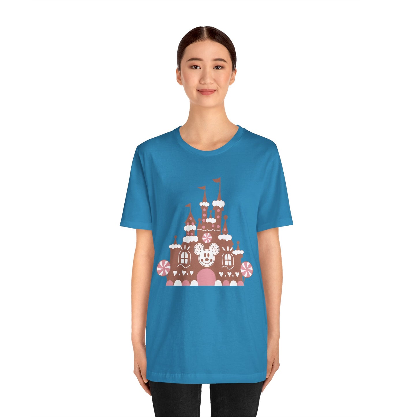 Gingerbread Castle {Bella Canvas Tee}
