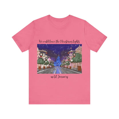 Christmas Lights til January {Bella Canvas} Tee