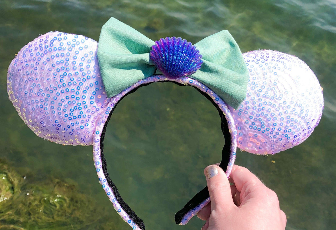 Mermaid Ears (Regular Bow Size)