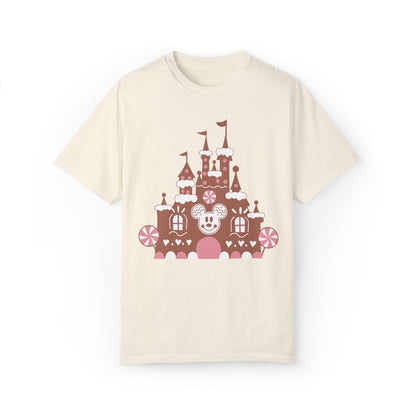 Gingerbread Castle Comfort Colors Tee