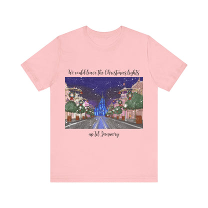 Christmas Lights til January {Bella Canvas} Tee