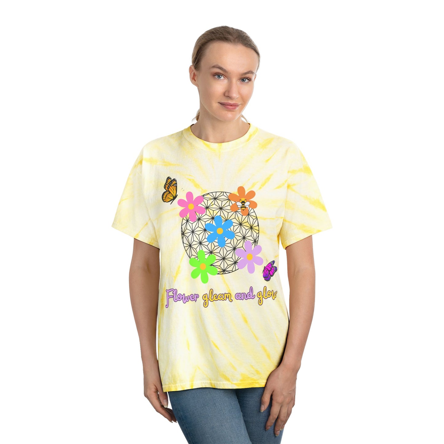 Flower and Garden Tie Dye Tee