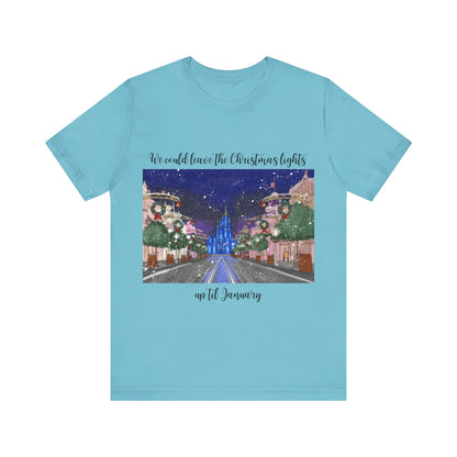 Christmas Lights til January {Bella Canvas} Tee