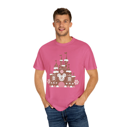 Gingerbread Castle Comfort Colors Tee