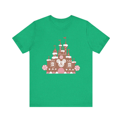 Gingerbread Castle {Bella Canvas Tee}