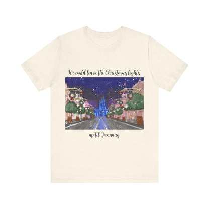 Christmas Lights til January {Bella Canvas} Tee