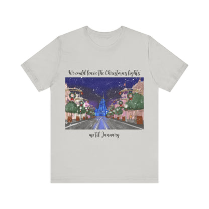 Christmas Lights til January {Bella Canvas} Tee