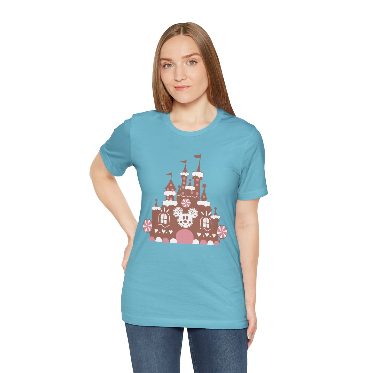 Gingerbread Castle {Bella Canvas Tee}